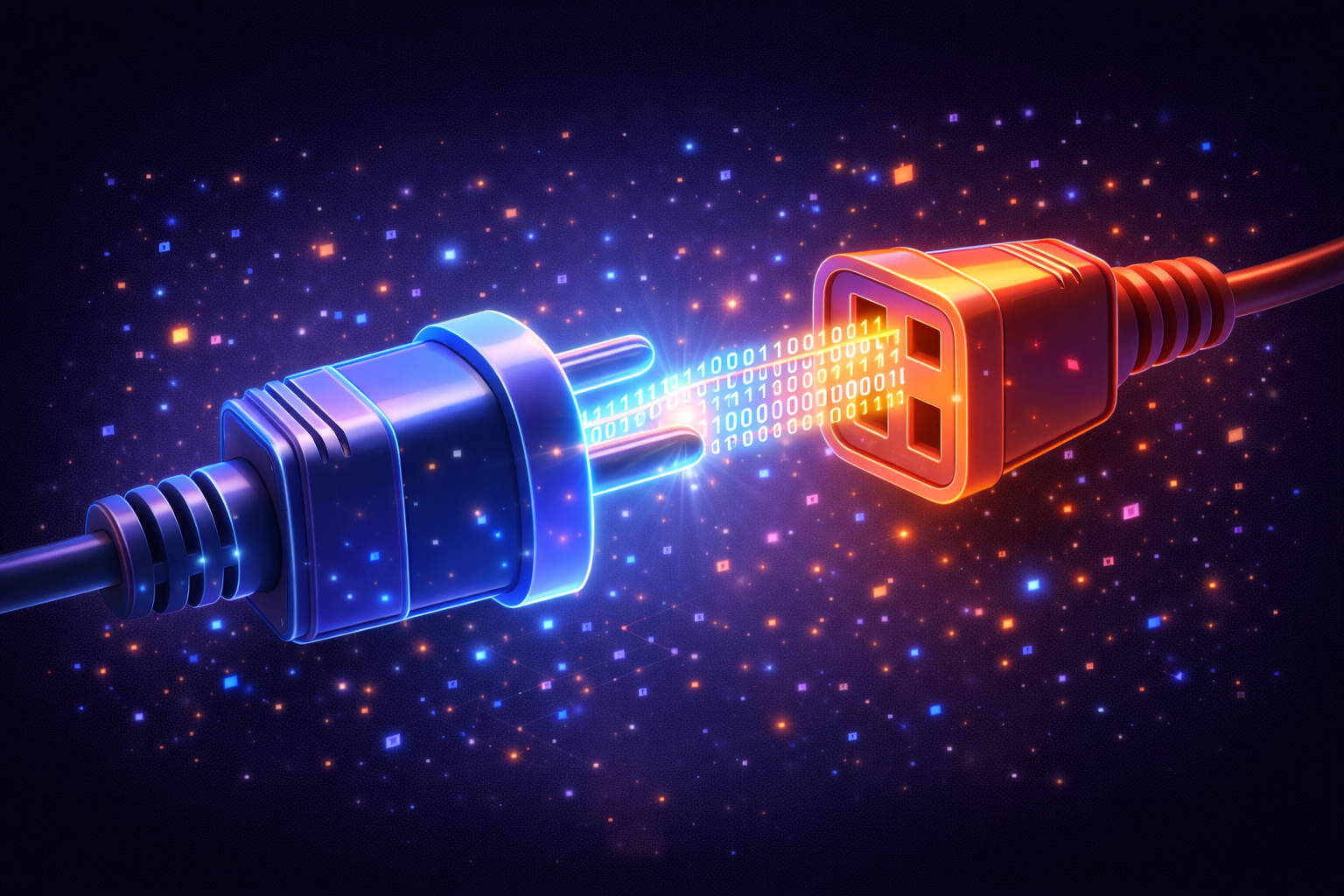 Connecteur symbolisant l'intégration entre les briques techniques de BrainDup