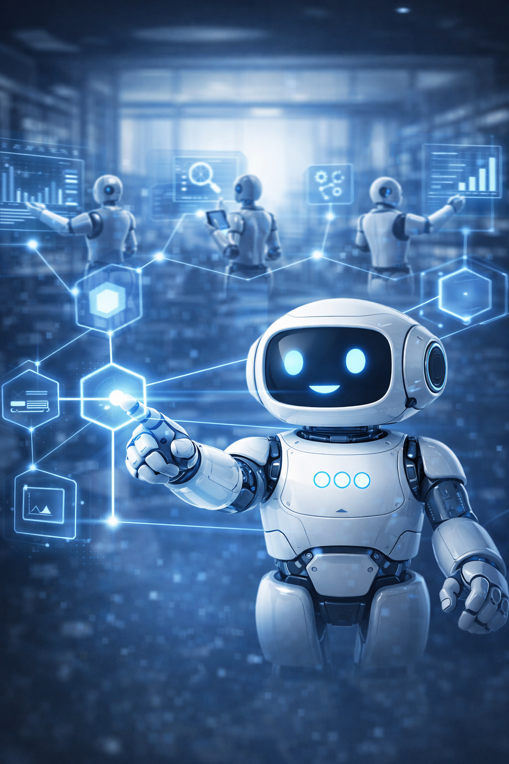 Robots agents IA travaillant ensemble - les 9 agents BMAD spécialisés